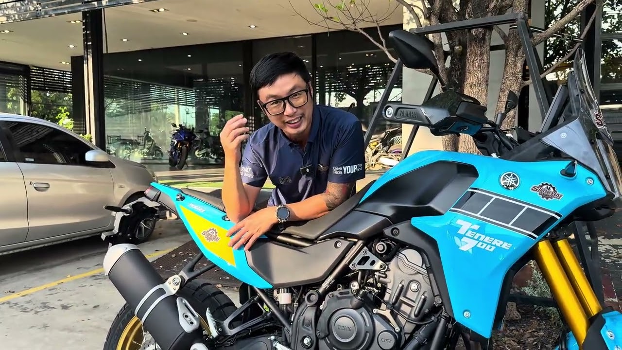 รีวิว YAMAHA Tenere 700 2025 แบบจอดใกล้ๆ และนัดมาลองขี่บนทางจริงได้กับเซลส์ทอมมี่ ร้านศิริชัย ลพบุรี