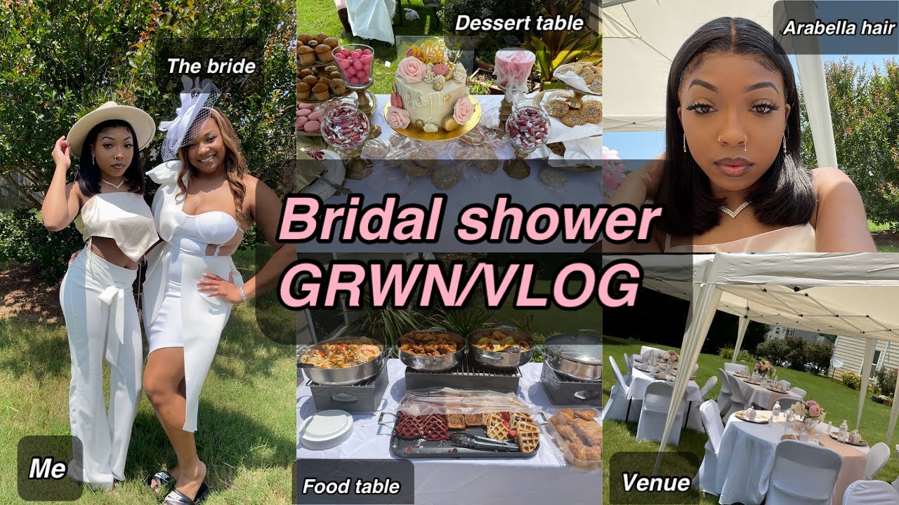 Bridal Shower GRWM + vlog (20 DAYS LEFT UNTILL SHE'S MARRIED!!) FT. Arabella hair | Shalaya Dae