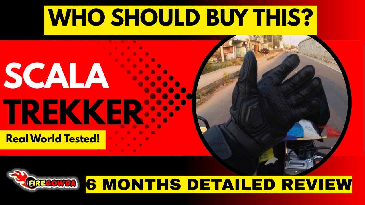 SCALA Trekker Gloves 🧤: Honest 6 Months Riding Review #firegowda #scala #ridinggloves #ridinggear