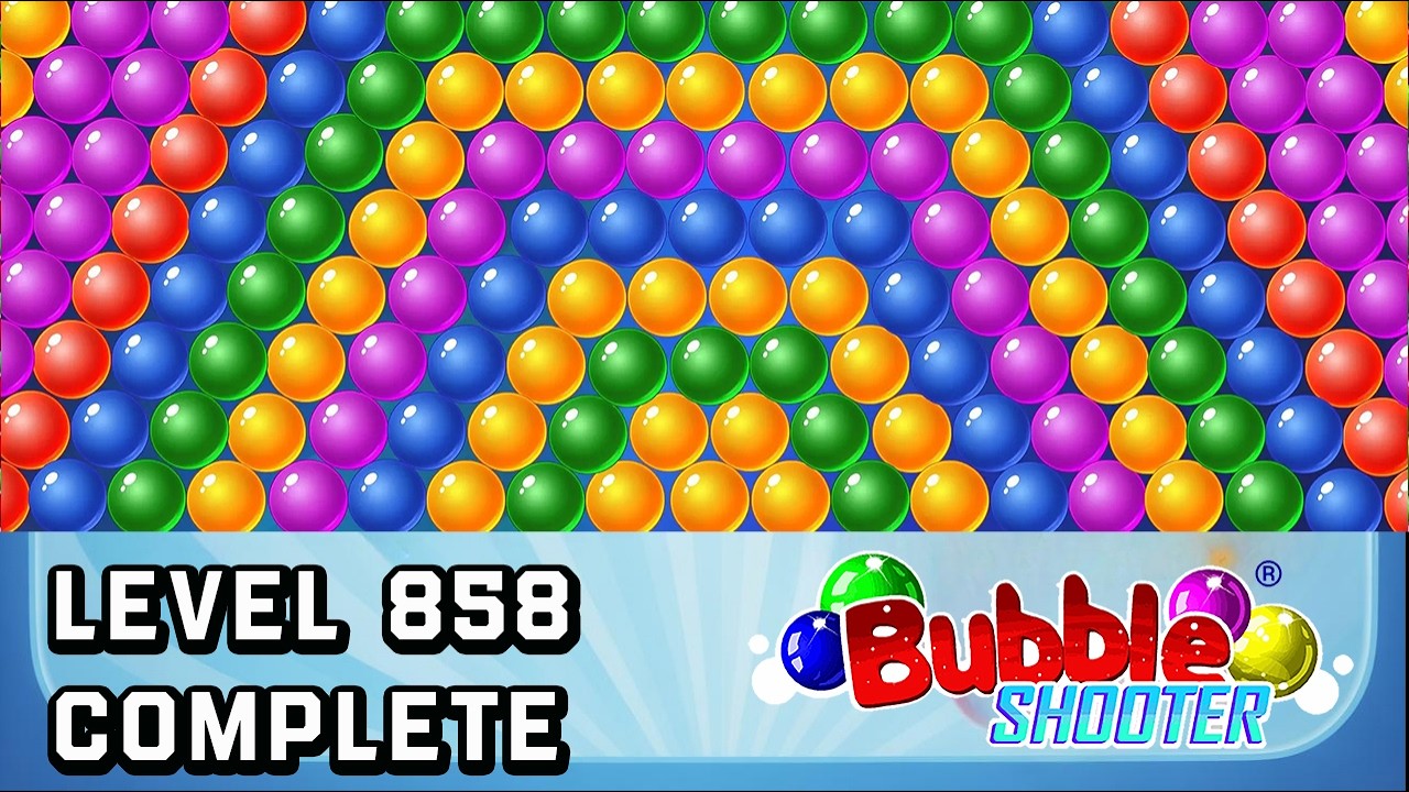 🔥 Bubble Shooter Classic Pop 🟢 Level 858 – Step-by-Step Guide to Victory 🎯 Bubble Shooter Game Play
