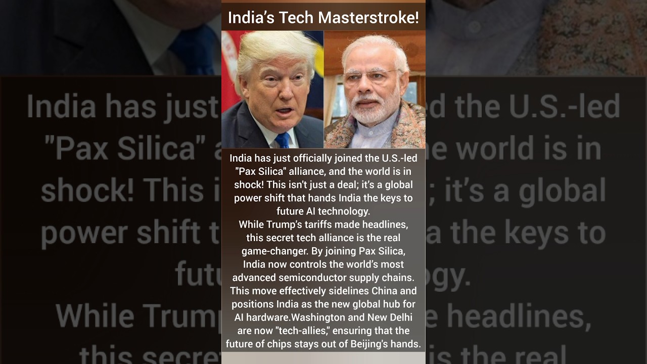 India JOINS Pax Silica! Trump & Modi&rsquo;s Secret Tech Alliance to Crush China?
