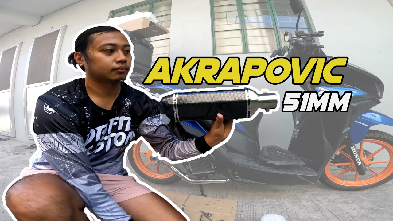 Installing Akrapovic with 51mm Elbow Honda Click