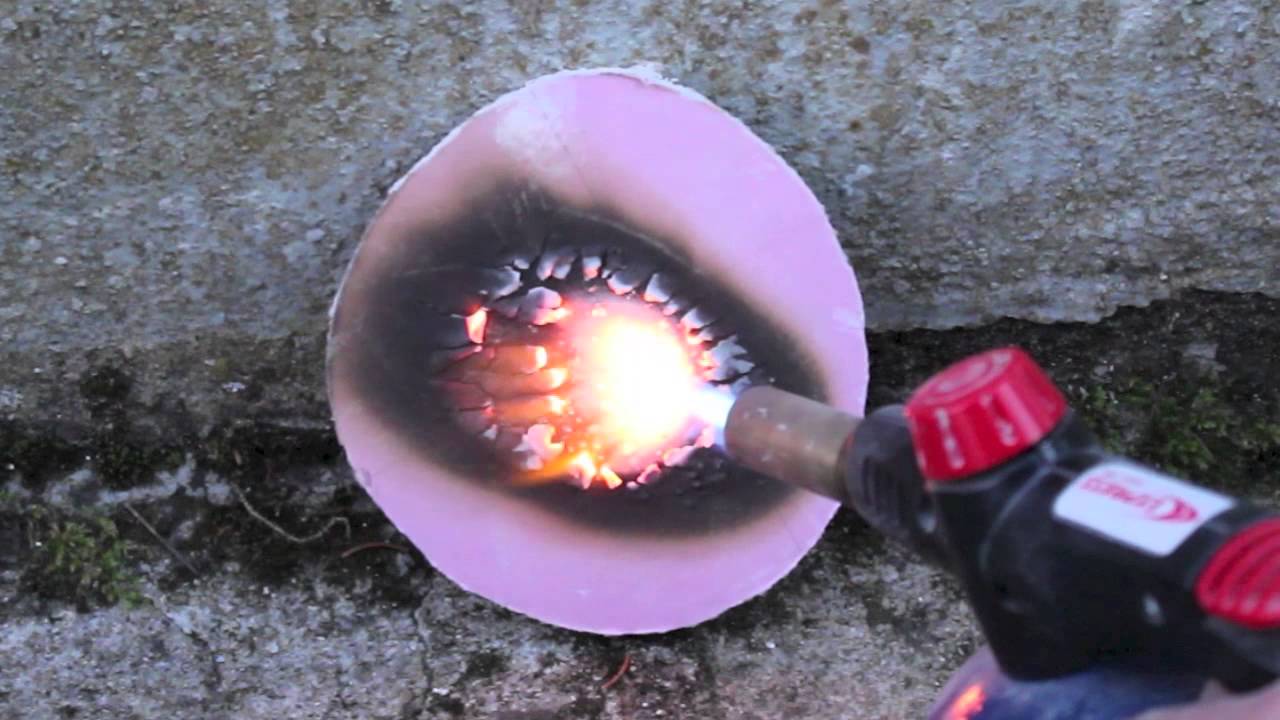 FIRE TEST - Plaque de plâtre feu NF