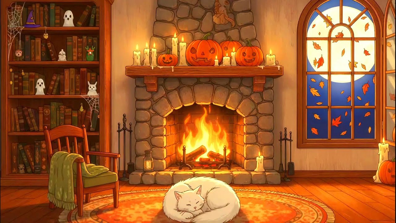 Cozy Snow Fireplace ❄️🔥 Winter Cabin Vibes for Deep Relax