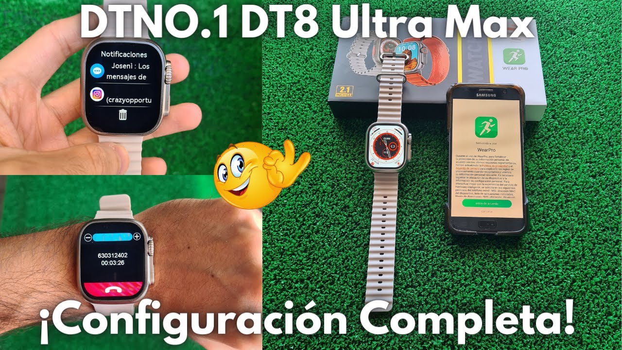 ¿Cómo configurar tu Smartwatch DTNO.1 DT8 Ultra Max con Wearpro? | Tutorial completo
