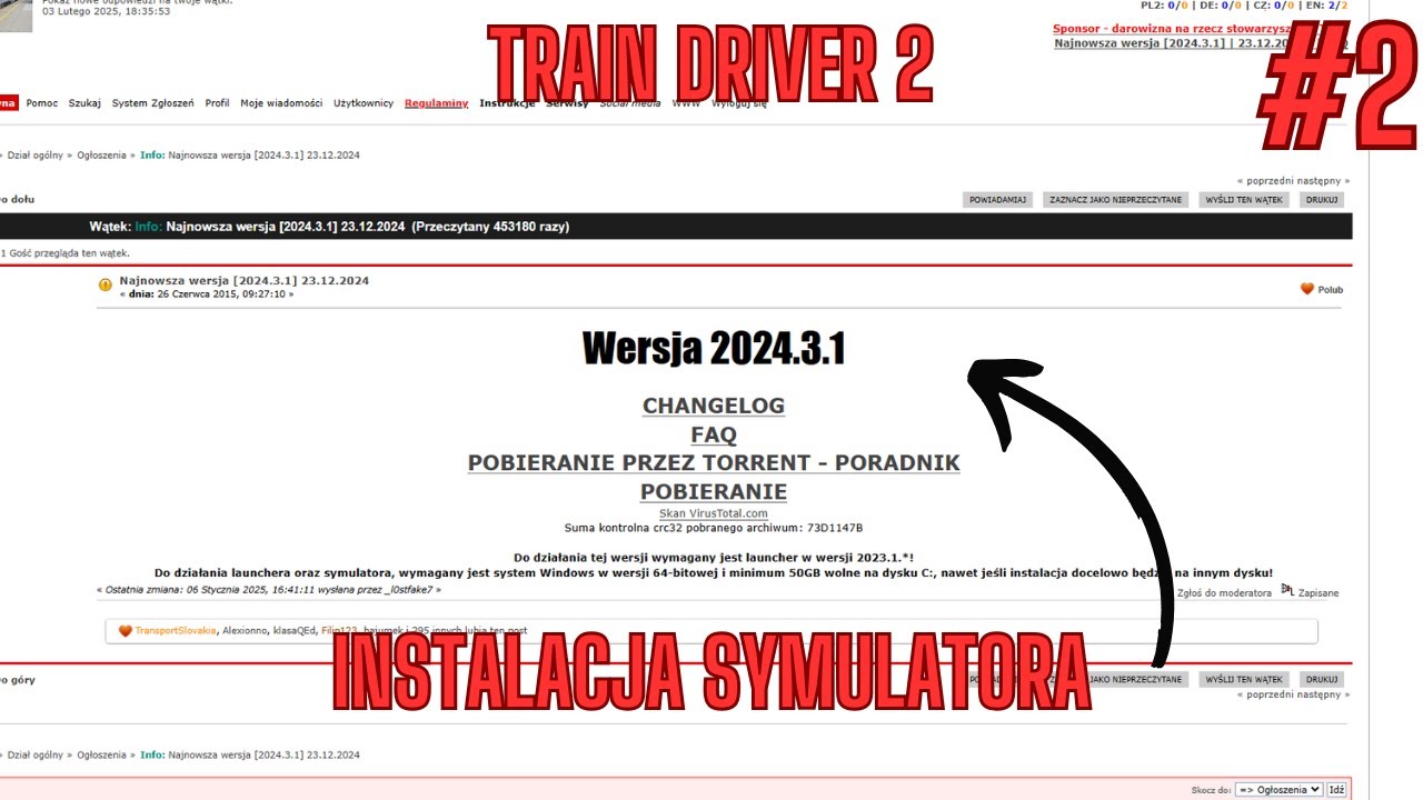 INSTALACJA SYMULATORA | PORADNIK | TRAIN DRIVER 2