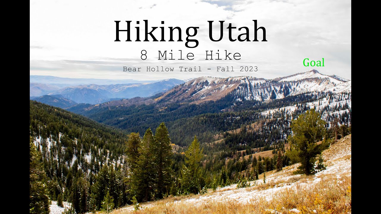 Hiking 8+ Miles In Utah, Fall 2023 - Vlog #1 - Bear Hollow Trail