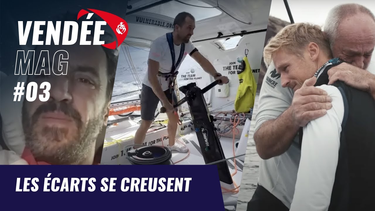 Les écarts se creusent | Vendée Mag | Vendée Globe 2024
