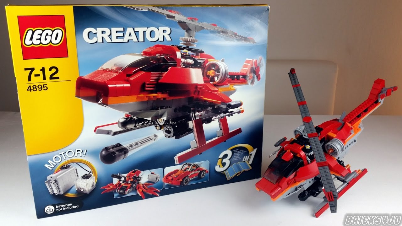 LEGO 4895 Creator Helikopter mit Motor - Review deutsch -