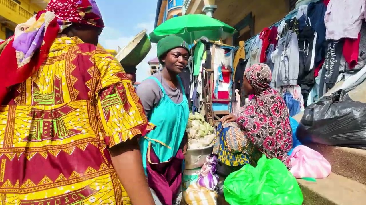 Kumasi Ghana Africa market street walk