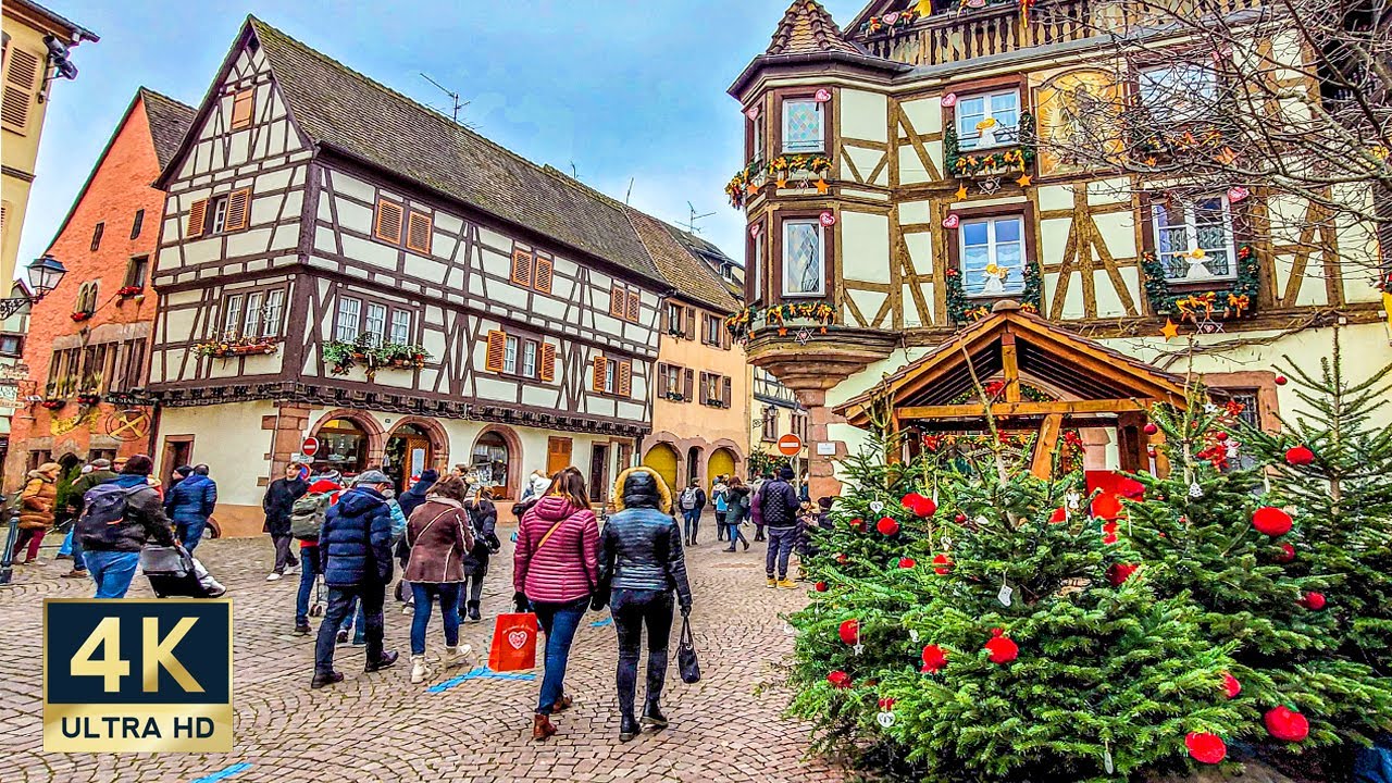 Kaysersberg Christmas Market 2022 🇫🇷 4K France Walking Tour