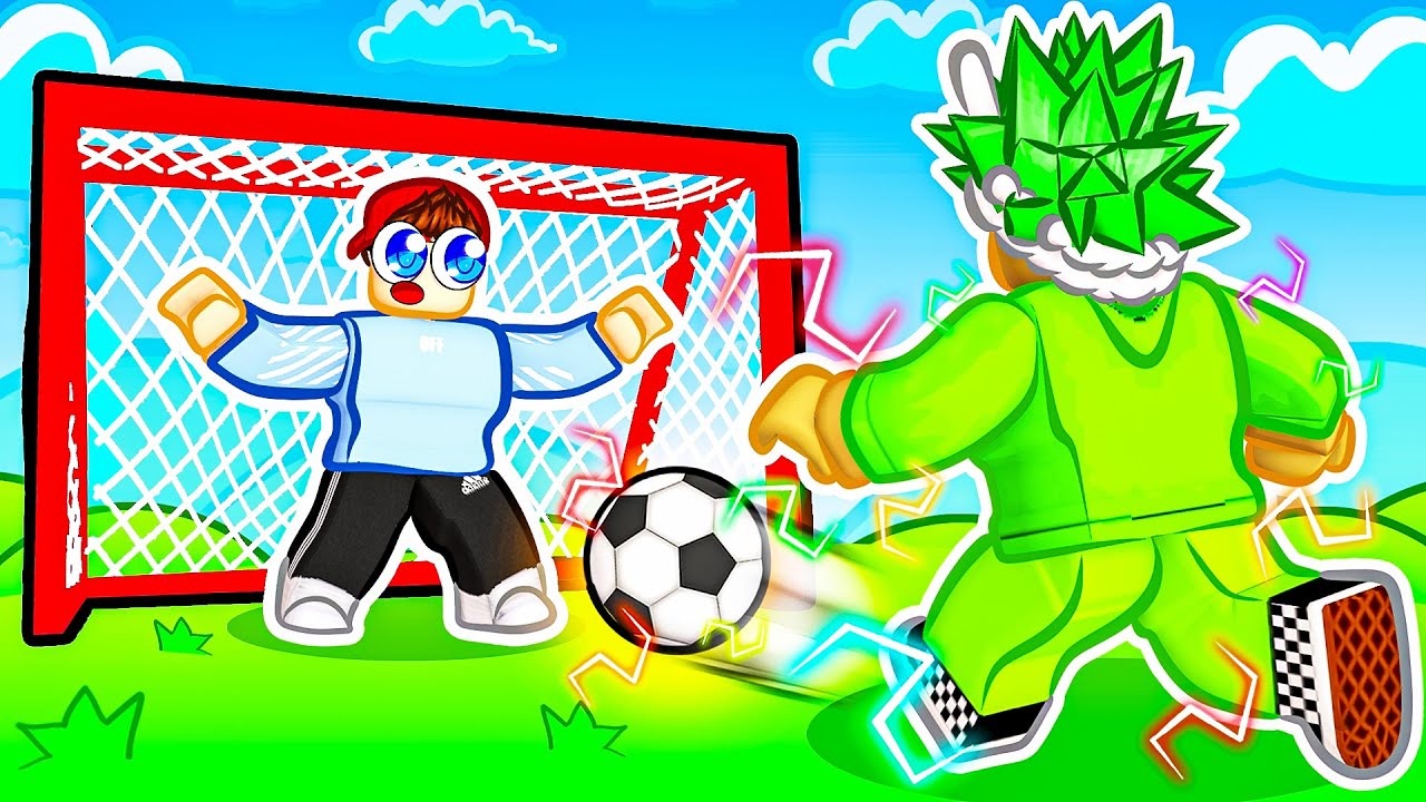 ich SCHIEßE FUßBALL 343223342789 KM in Roblox!