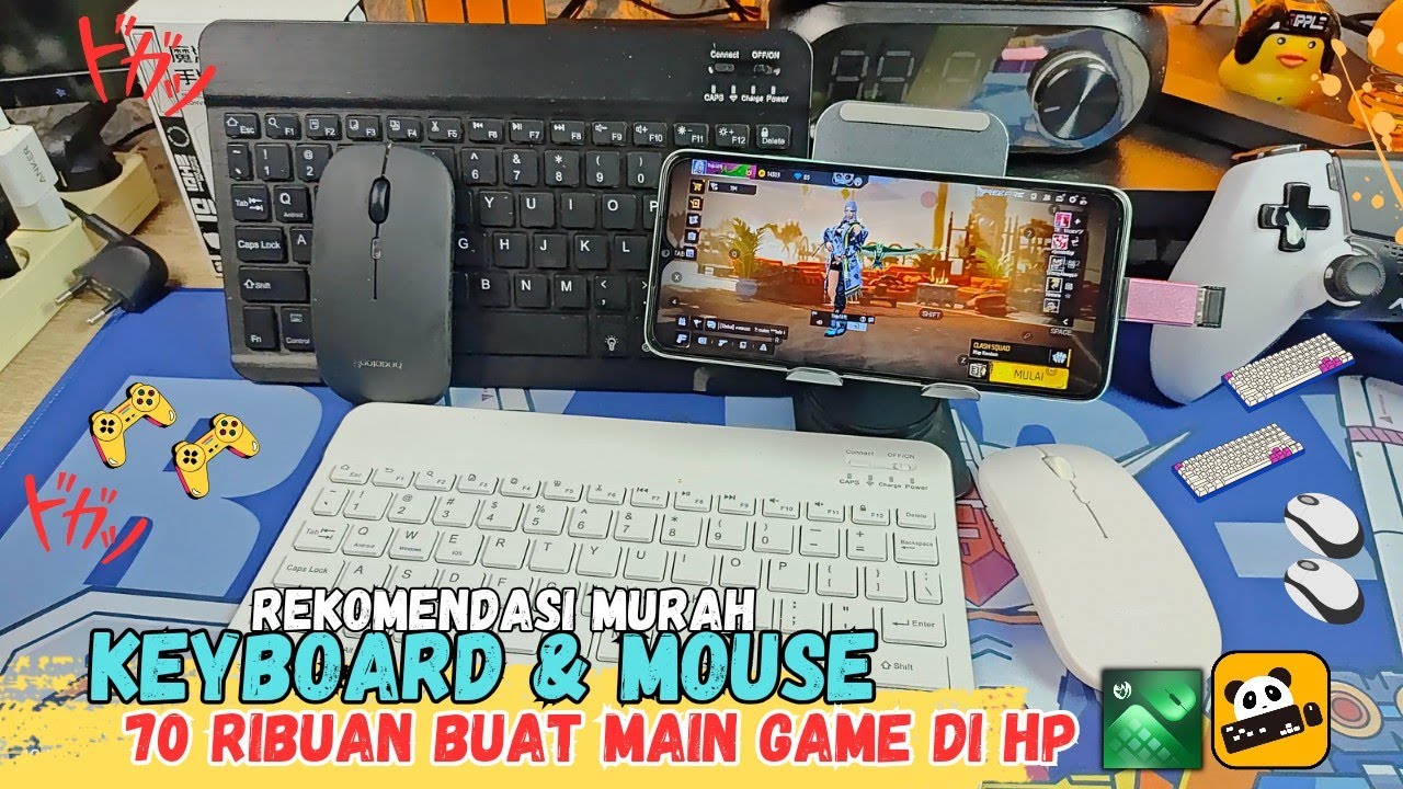 Rekomendasi Keyboard & Mouse Bluetooth 1 Set Cuma 70 Ribuan Buat ngetik & Main Game Di HP