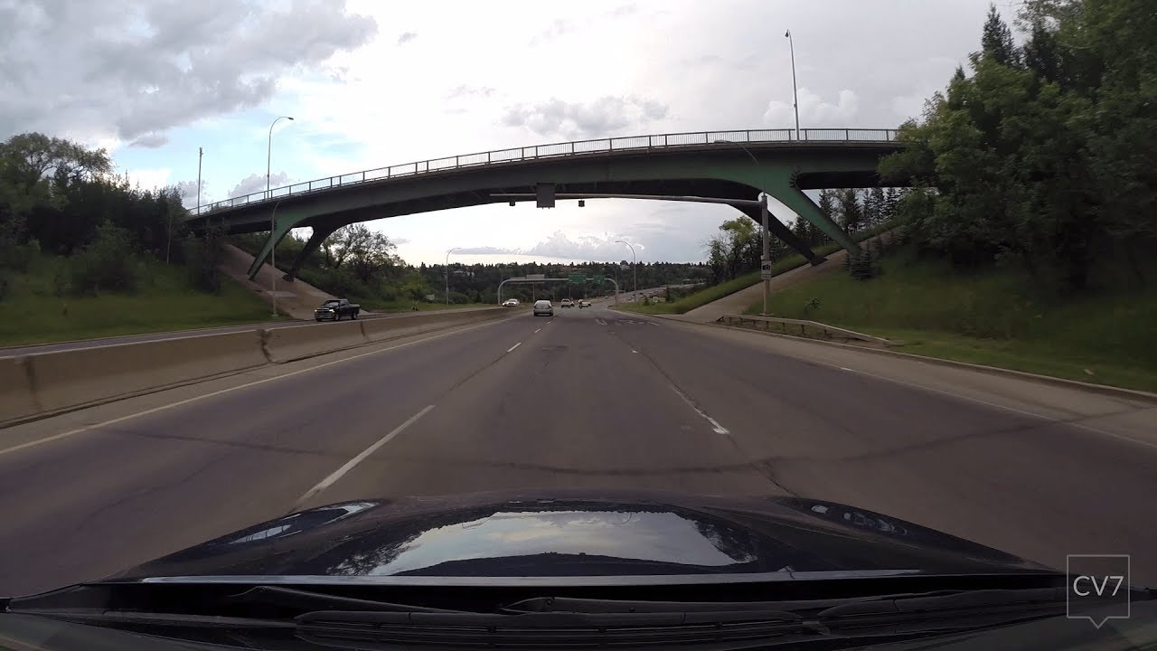 Manning Dr/Fort Rd/Wayne Gretzky Dr/75 St/66 St, Edmonton AB (Time Lapse)