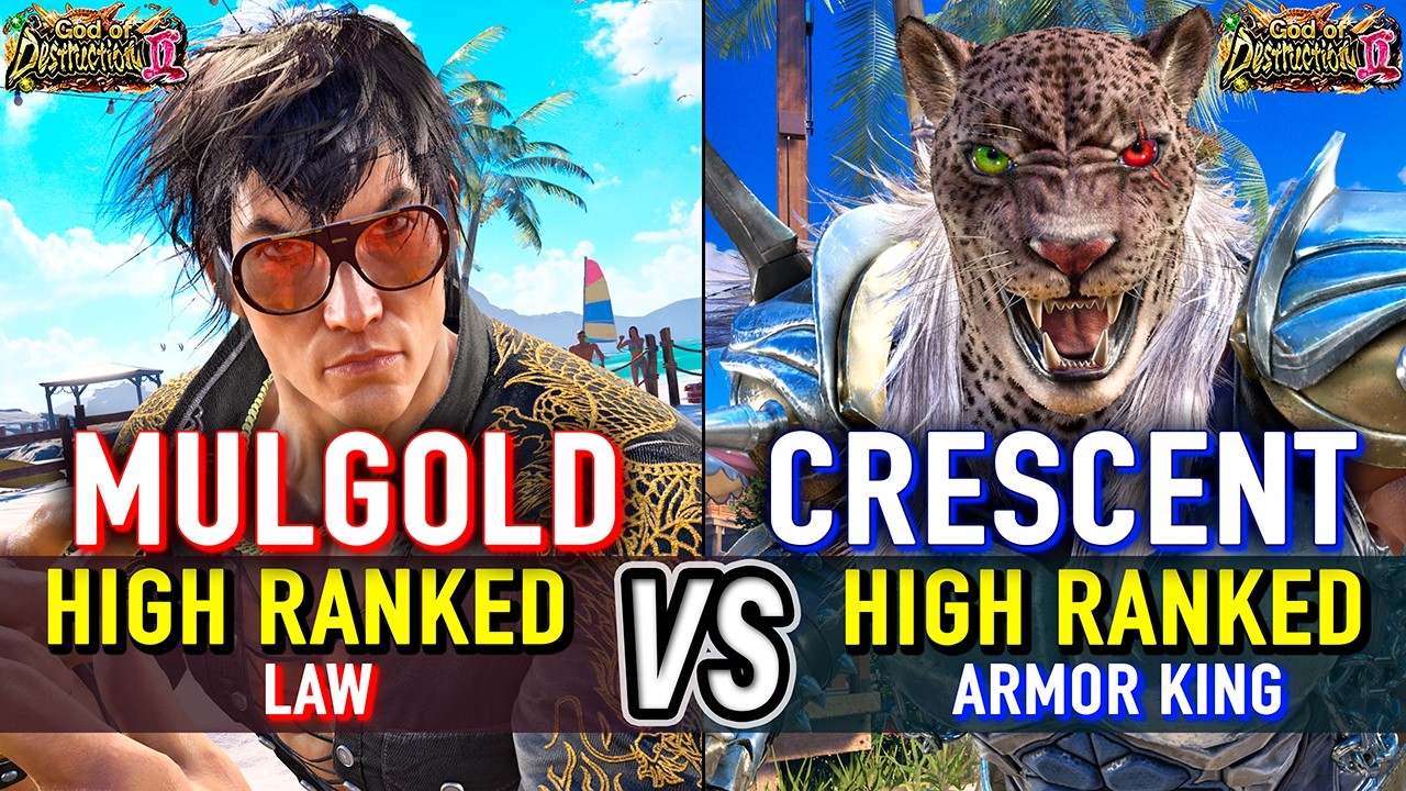 T8 🔥 MULGOLD (Law) vs CRESCENT (Armor King) 🔥 Tekken 8 High Level Gameplay