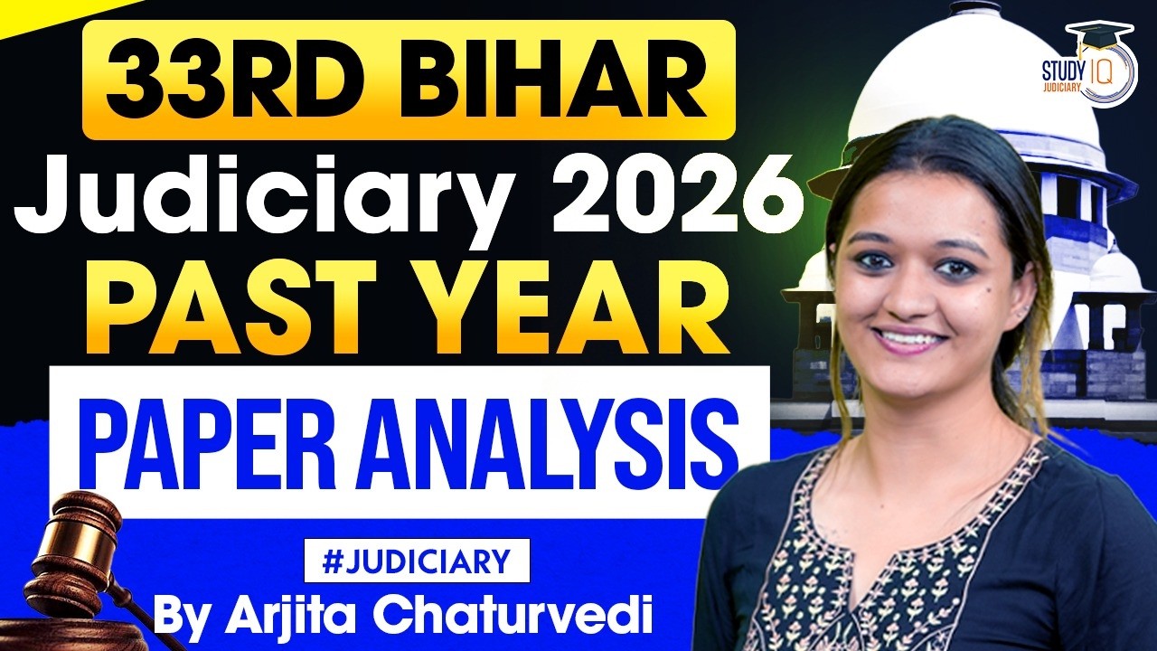 Bihar Judiciary 2026 | 33rd Bihar Judicial Service Exam | Past Year Paper Analysis