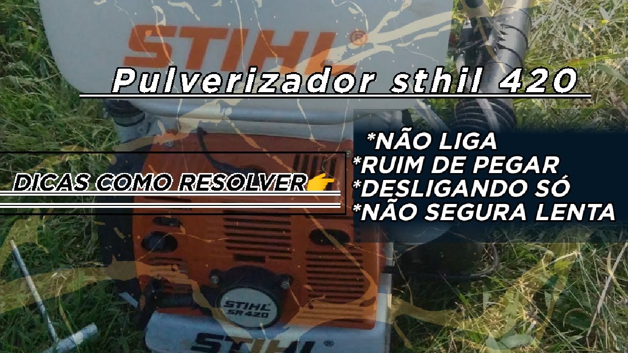 Como Regular o Pulverizador Stihl SR 420: Evite Falhas e Desligamentos