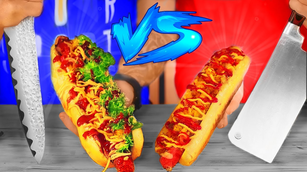 WHO HAS THE BEST HOT DOG? COOKING BATTLE TANDEM
