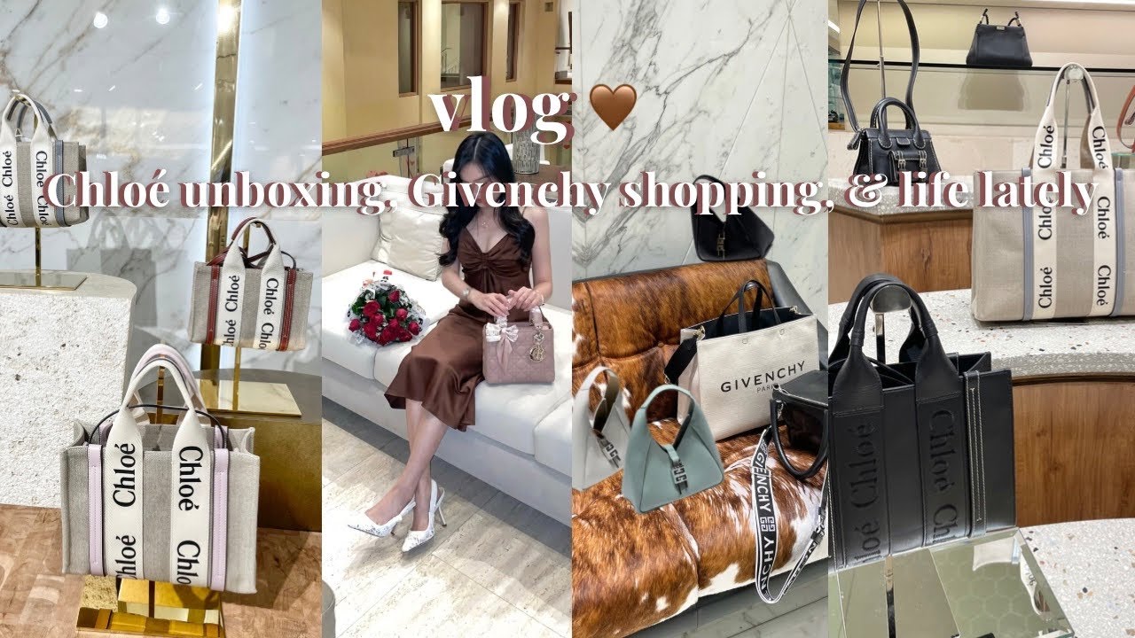 vlog 🤍 Chloé unboxing, Givenchy shopping, luxury haul 🛍 Valentines date, Ferragamo haul 🎁 ph