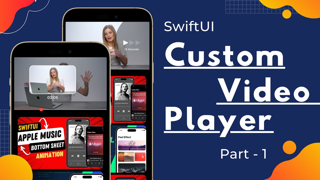 SwiftUI Custom Video Player - YouTube Video Player - Part 1 - SwiftUI Tutorials