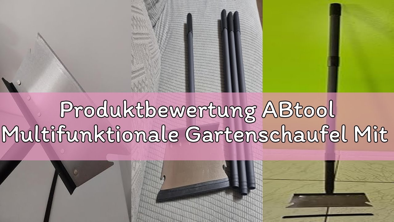 Produktbewertung ABtool Multifunktionale Gartenschaufel Mit Stiel 148 cm,Garten Reinigungs Schaufel,