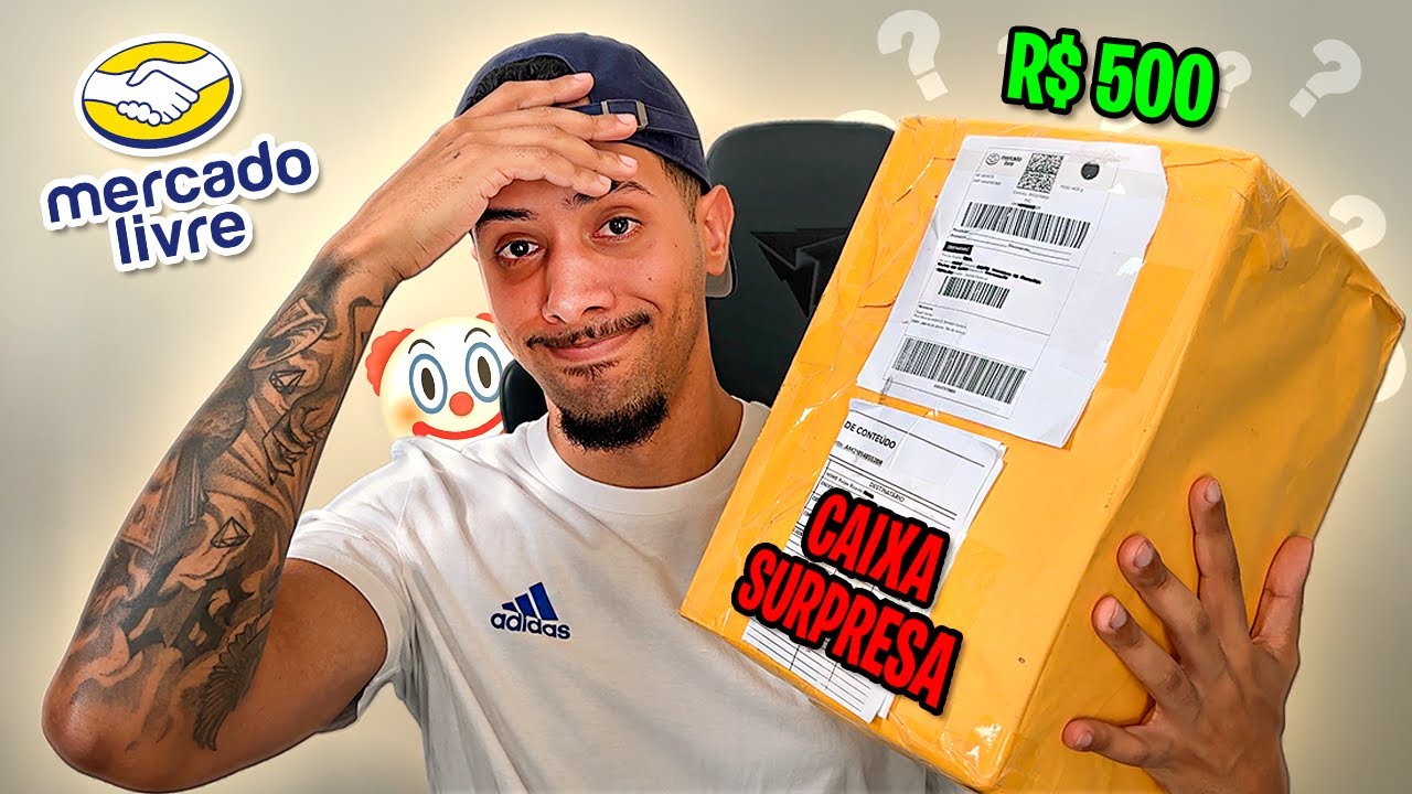 Paguei R$500 na CAIXA MISTERIOSA do Mercado Livre e DEU RUIM DE NOVO KKKKKKK
