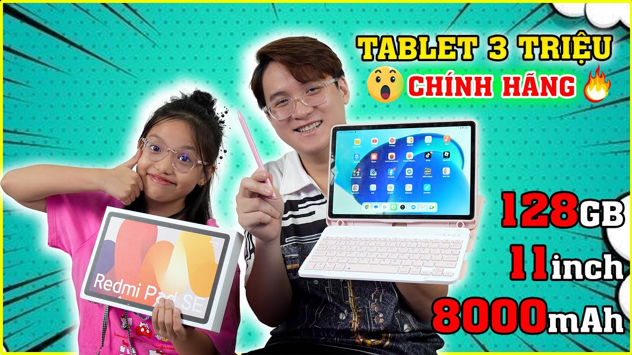 Tablet Xiaomi 3 TRIỆU Cho Con Đi Học – Dùng 2 Tuần Mới Biết… Hơi Bị Xịn!