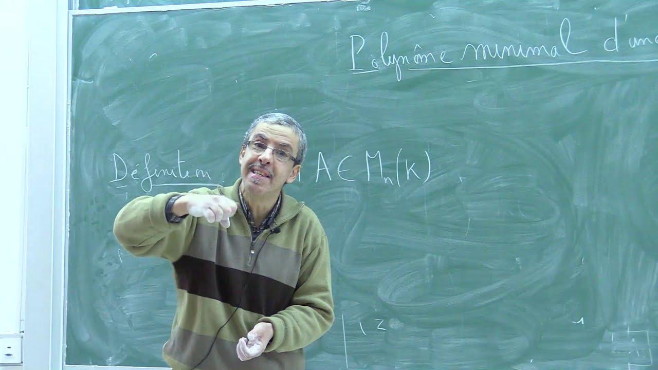 V27 : Polynôme minimal d'une matrice A (Dr. HADDI)