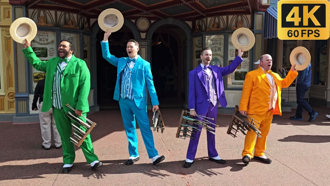 Волшебное королевство The Dapper Dans (Полное шоу 4K) Walt Disney World – 17 ЯНВАРЯ 2024 г.