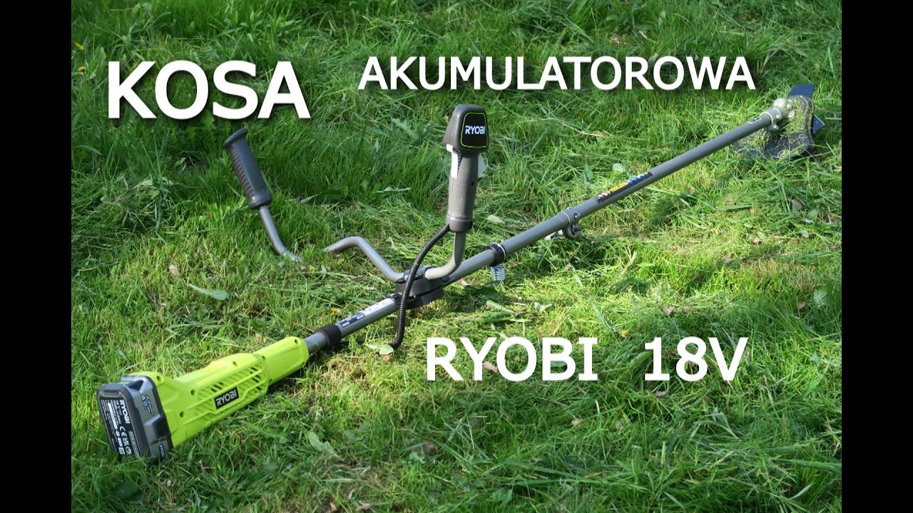 Обзор аккумуляторного резака RYOBI 18V модели RBC18X20B4F. Тест на стрижку травы.
