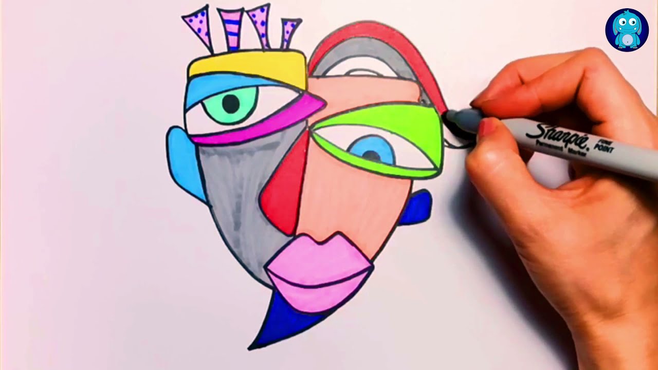 Picasso Tarzında Portre Nasıl Çizilir-Pablo Picasso ve Kübizm Akımı-Cubism Picasso İnspired Portrait