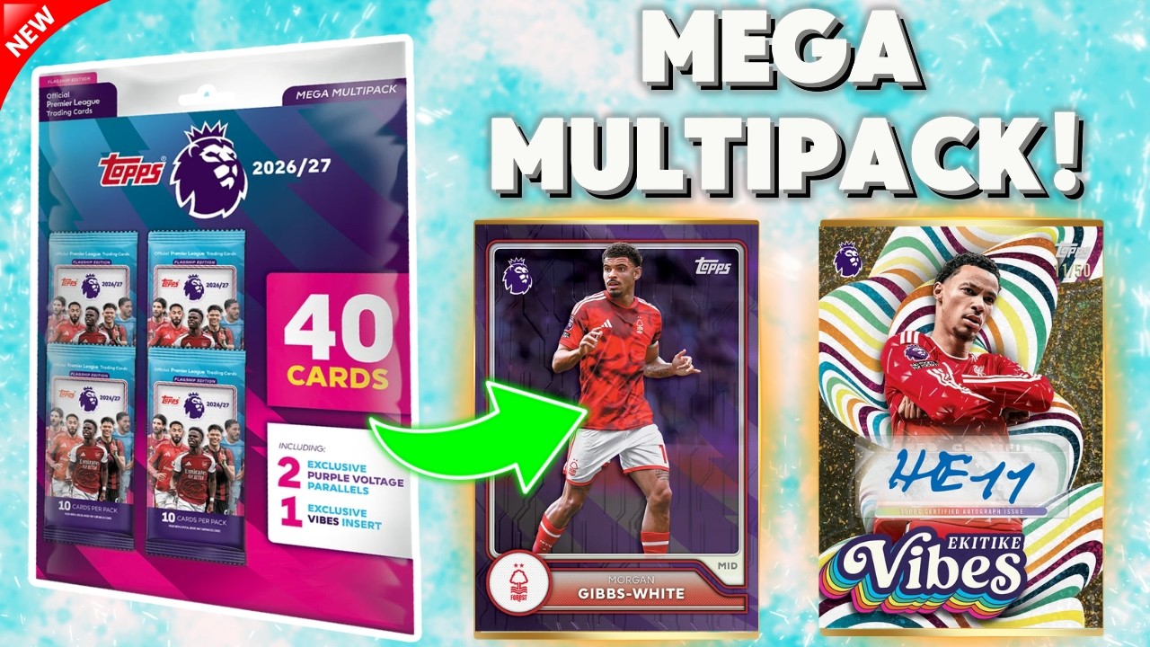 Распаковка мега-мультипака Topps Flagship Premier League 2026/27! ⚽