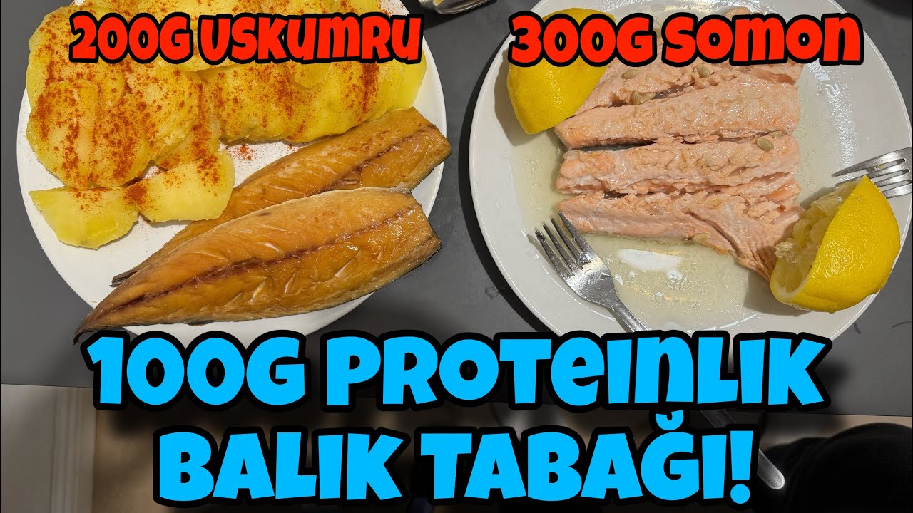 500 Gram Balık Yedim | Somon + Uskumru | Full Protein Menü #almanyadahayat #almanyadakiturkler #fish