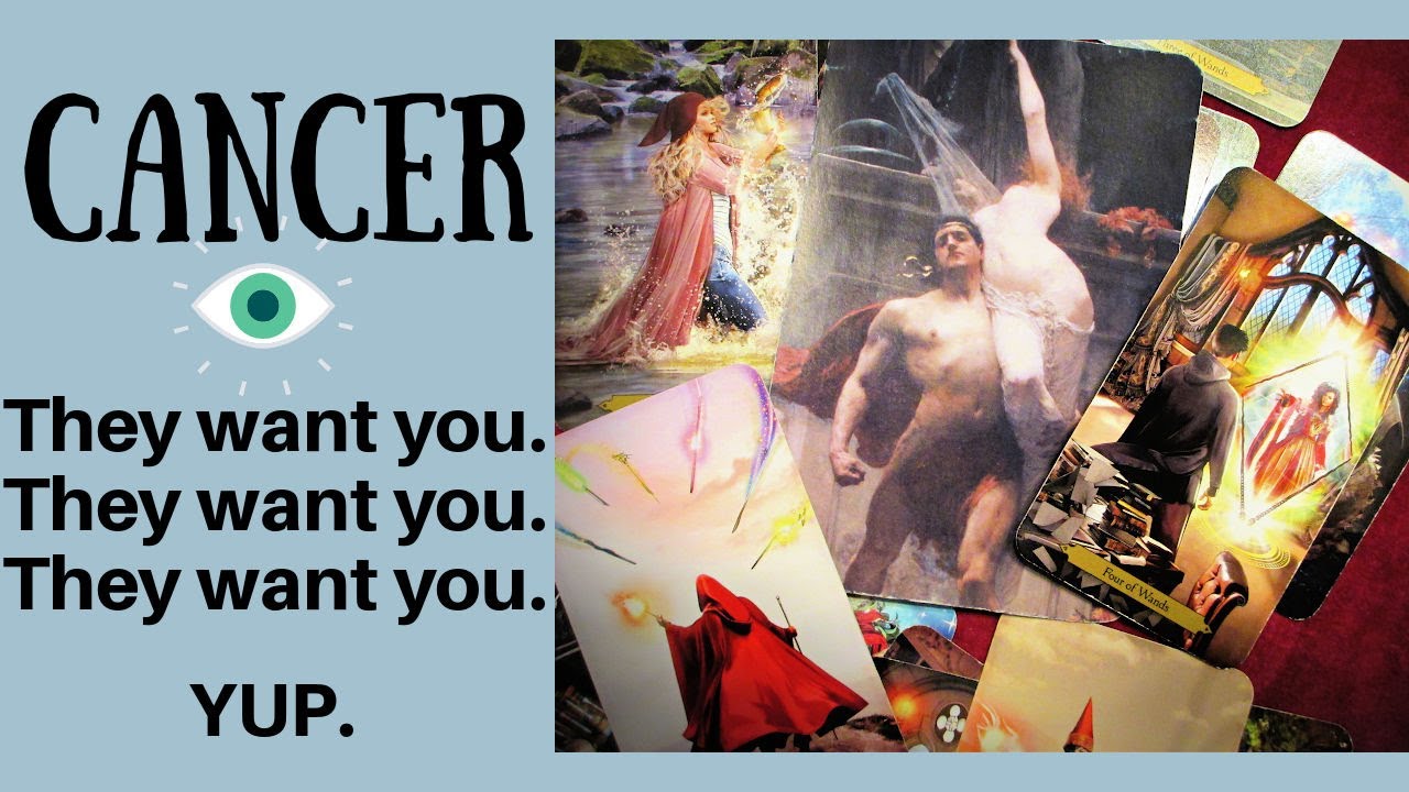 CANCER! They don't want you to get away!! They're SO OBSESSED! A playful talk coming! Love Tarot