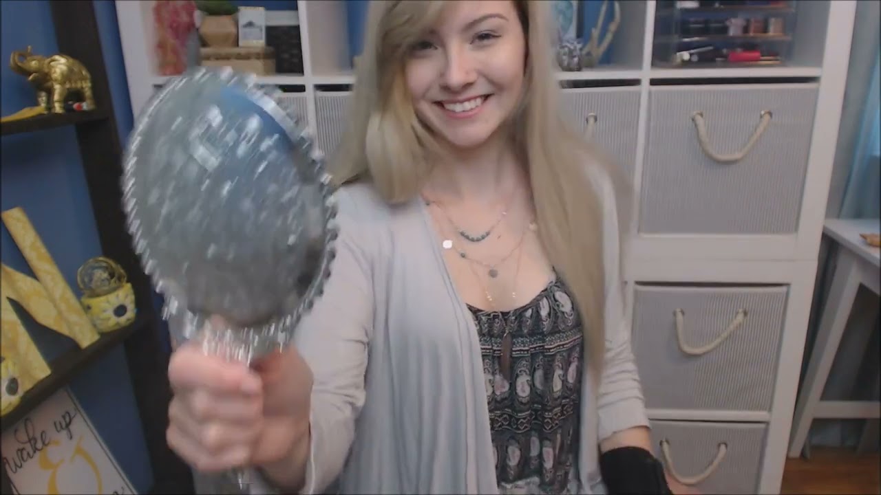 ASMR Long Hair Brush and Play