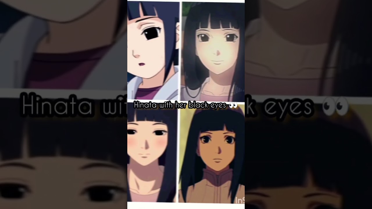 Hinata with her black eyes 👀👀✨