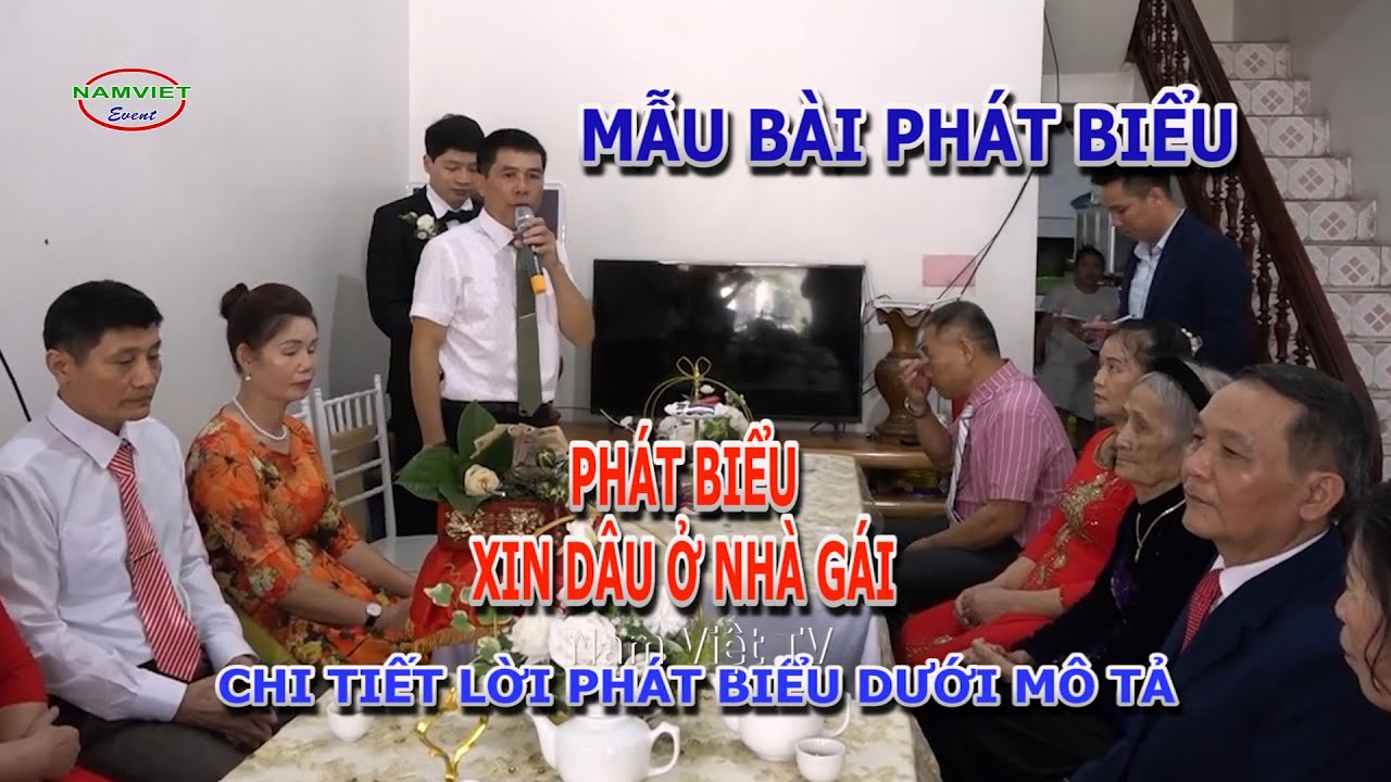 Mẫu bài phát biểu xin dâu trong lễ vu quy ở nhà gái | Nam Việt TV