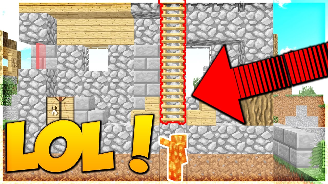 INSANE FAKE LADDER VOID FALL TROLL! (Minecraft Skywars Trolling) w/ PrestonPlayz