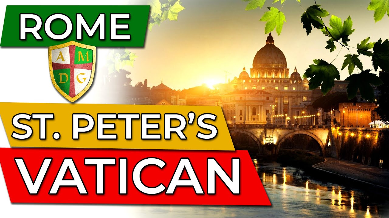 Catholic Art 🔴 Vatican, Rome, St. Peter's Sunset 🎨 Passionately Catholic with Anthony Digmann