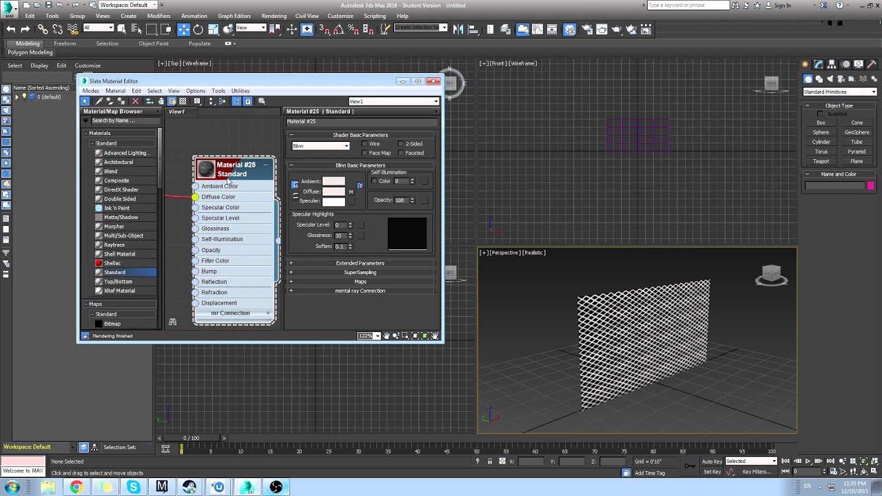 3DS Max - Textured Net Material