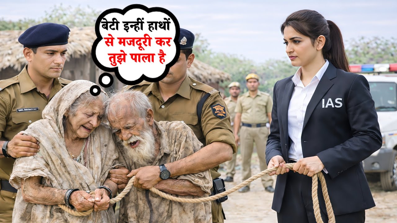 IAS बनने के बाद बेटी अपने गरीब माँ बाप को गिरफ्तार करने पहुँची... आगे जो हुआ, पूरा गाँव रो पड़ा