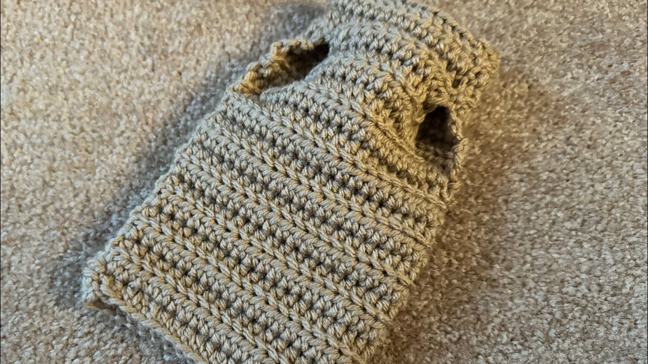 Pet Sweater Jumper Crochet Tutorial - Up to 5lbd