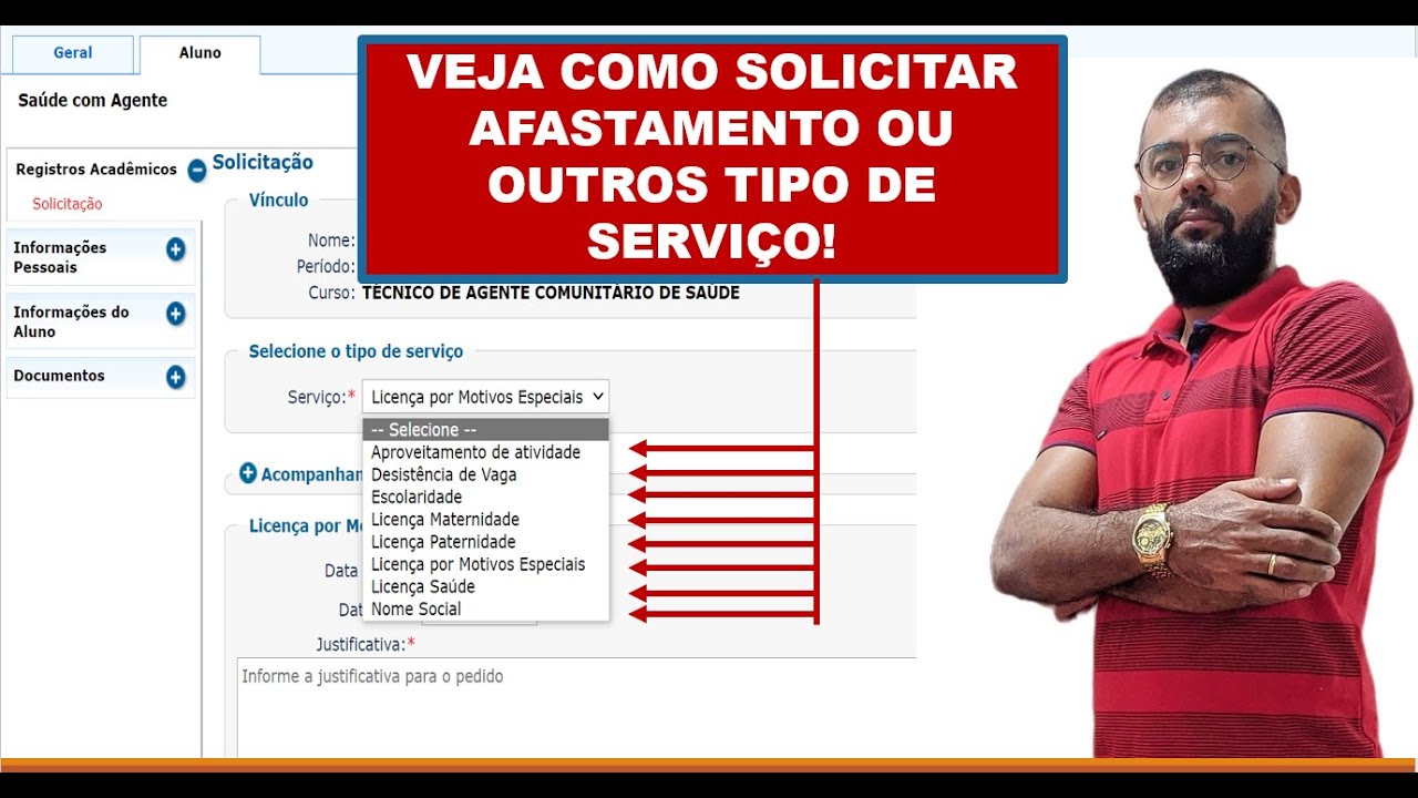 [SAÚDE COM AGENTE] COMO SOLICITAR AFASTAMENTO OU OUTRO TIPO DE SERVIÇO NO PORTAL DA UFRGS?
