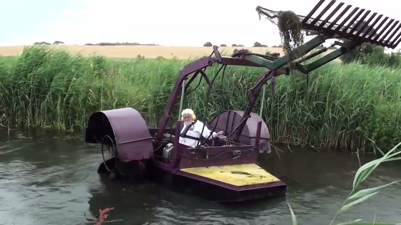 Strange - Weird - Boats, Weed Raking Boat on The North Walsham & Dilham Canal, North Norfolk