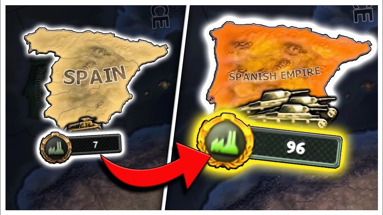 Making The IMPOSSIBLE Possible In HOI4?! [Tank Only Spain]