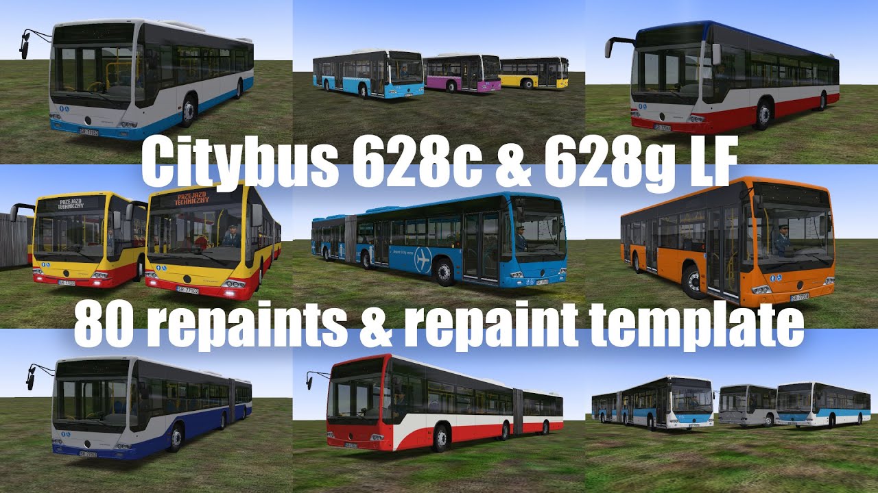 Citybus 628c & 628g LF - OMSI 2 - All 80 repaints & repaint template