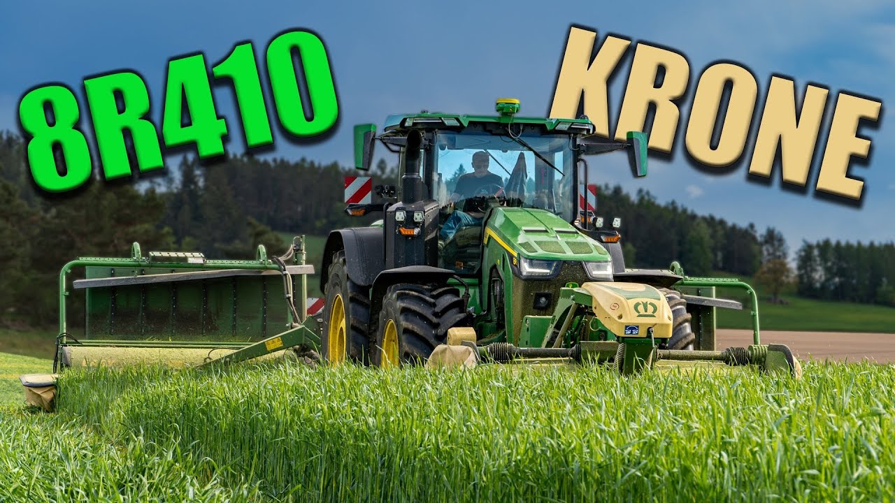 Sečení Žita | John Deere 8R 410 + Krone Easy cut B 870 CV