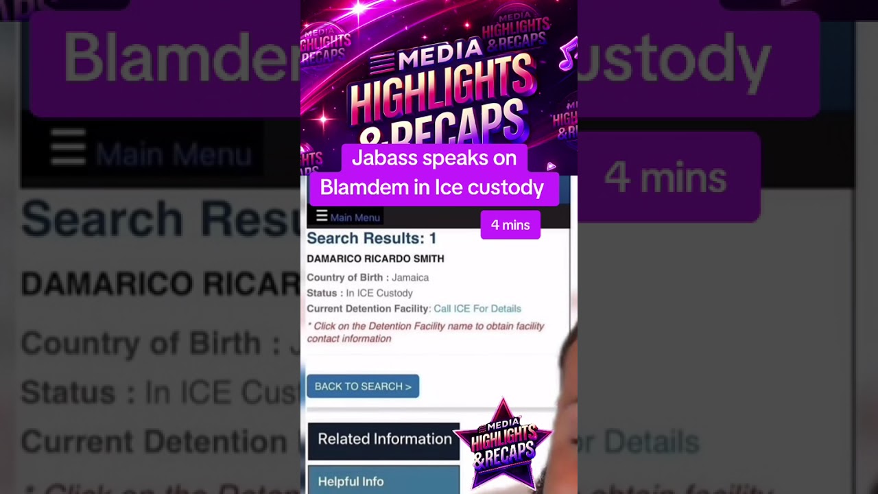 Jabass speaks on Blamdem in Ice custody 