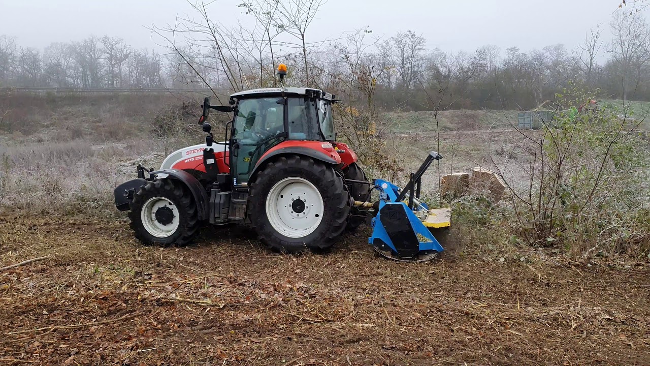 Forstmulchen 2019 mit Steyr Kompakt 4115 und Zanon TL 2000