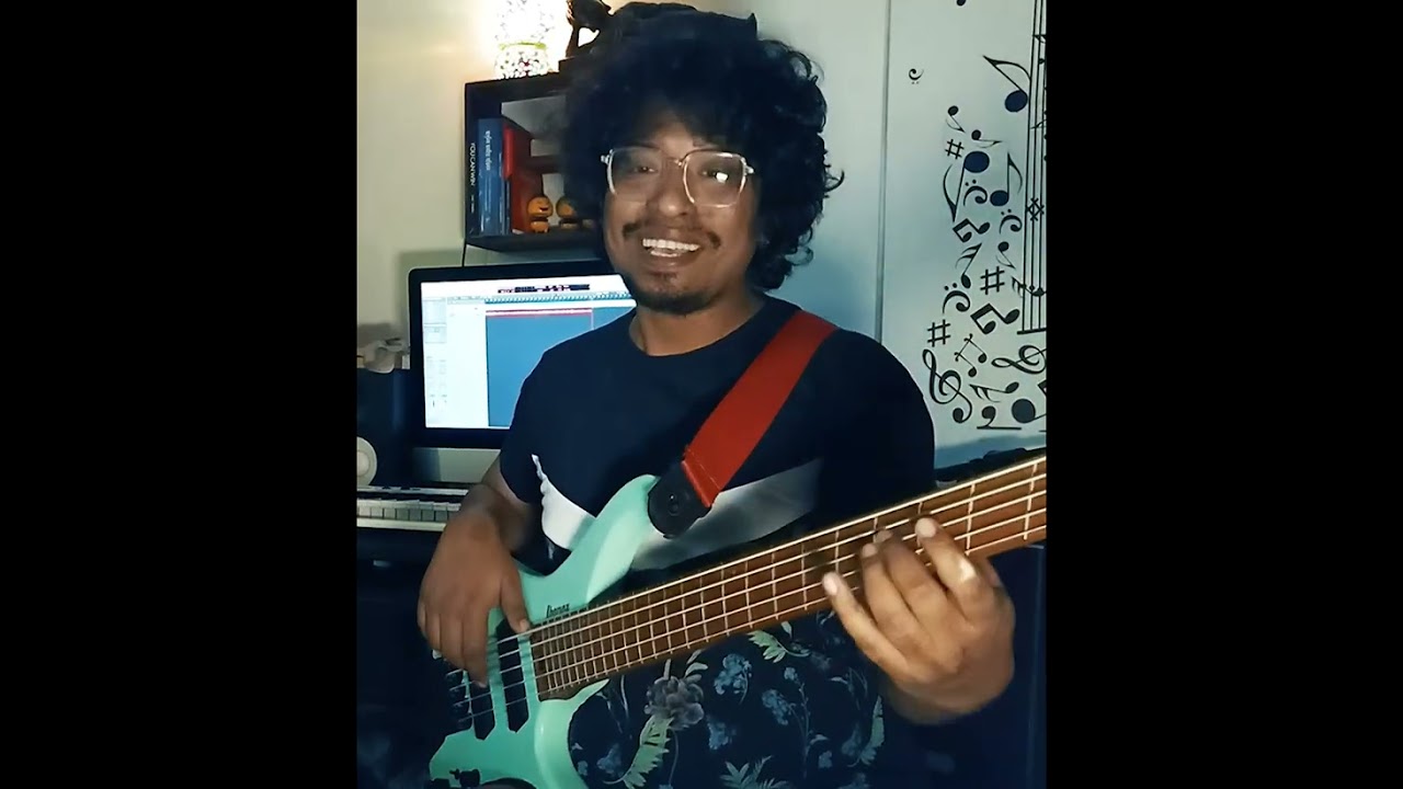 Phul Butte Sari Nepali song live Bass by Akashdeep Gogoi